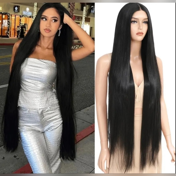 Long Black Women's Wig